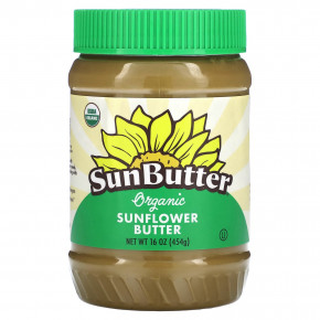 SunButter, Органическое подсолнечное масло, 16 унц. (454 г) - описание