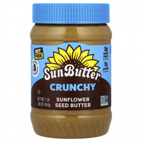 SunButter, Подсолнечное масло, хрустящее, 454 г (16 унций) - описание