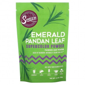 Suncore Foods, Emerald Pandan Leaf, Supercolor Powder, 3.5 oz (99 g) в Москве - eco-herb.ru | фото