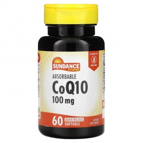 Sundance Vitamins, Абсорбируемый коэнзим Q10, 100 мг, 60 капсул с быстрым высвобождением в Москве - eco-herb.ru | фото