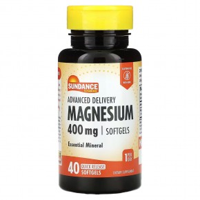 Sundance, Advanced Delivery Magnesium, 400 mg, 40 Quick Release Softgels в Москве - eco-herb.ru | фото