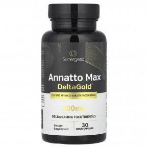 Sunergetic, Annatto Max DeltaGold®, 300 мг, 30 жидких капсул в Москве - eco-herb.ru | фото
