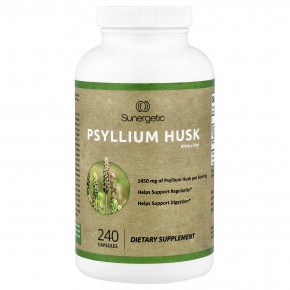 Sunergetic, пищевая клетчатка из шелухи семян подорожника, 240 капсул (725 мг в 1 капсуле) (Товар снят с продажи) в Москве - eco-herb.ru | фото