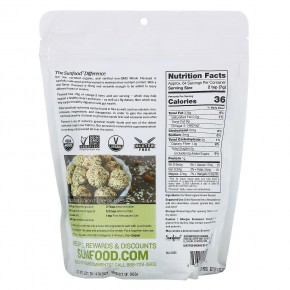 Sunfood, Superfoods, необработанное органическое цельное льняное семя, 453,5 г (1 фунт) в Москве - eco-herb.ru | фото