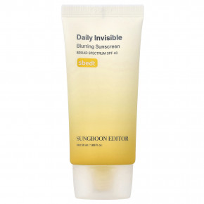 Sungboon Editor, Daily Invisib, солнцезащитное средство, для защиты лица, SPF 40, 50 мл (1,69 жидк. унции) - описание | фото