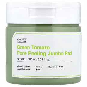 Sungboon Editor, Jumbo Pad с зеленым томатом, 60 подушечек, 180 мл (6,08 жидк. Унции) в Москве - eco-herb.ru | фото