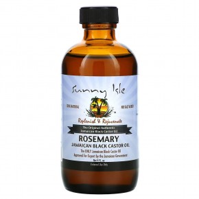 Sunny Isle, 100% натуральное ямайское черное касторовое масло с розмарином, 120 мл (4 жидк. унции) в Москве - eco-herb.ru | фото