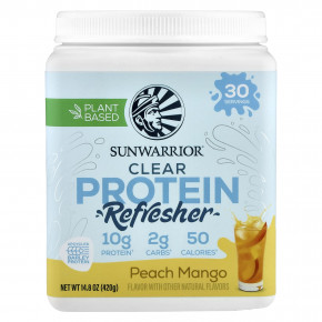 Sunwarrior, Clear Protein Refresher, персик и манго, 420 г (14,8 унции) - описание