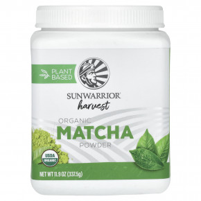 Sunwarrior, Harvest, органический порошок матча, 337,5 г (11,9 унции) - описание | фото