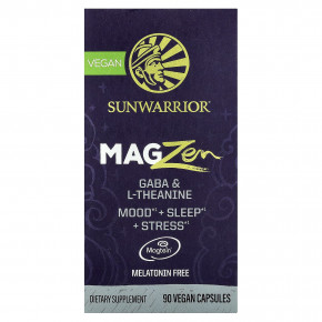 Sunwarrior, MagZen, ГАМК и L-теанин, 90 веганских капсул в Москве - eco-herb.ru | изображение Sunwarrior, MagZen, ГАМК и L-теанин, 90 веганских капсул в Москве - eco-herb.ru | фото