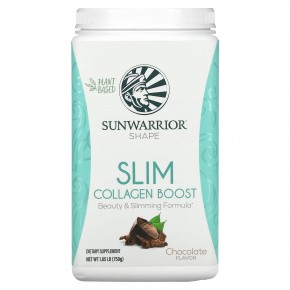 Sunwarrior, Shape, Slim Collagen Boost, шоколад, 750 г (1,65 фунта) - описание