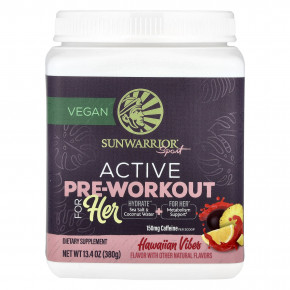 Sunwarrior, Sport, Active Pre-Workout For Her, Hawaiian Vibes, 380 г (13,4 унции) в Москве - eco-herb.ru | изображение Sunwarrior, Sport, Active Pre-Workout For Her, Hawaiian Vibes, 380 г (13,4 унции) в Москве - eco-herb.ru | фото