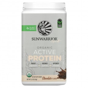 Sunwarrior, Sport, Organic Active Protein, Chocolate, 2.2 lb (1 kg) в Москве - eco-herb.ru | фото
