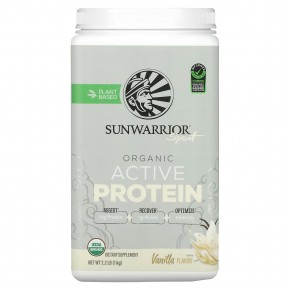 Sunwarrior, Sport, органический активный протеин, ваниль, 1 кг (2,2 фунта) в Москве - eco-herb.ru | фото