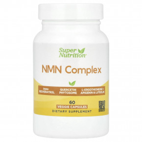 Super Nutrition, NMN Complex, 60 Veggie Capsules в Москве - eco-herb.ru | фото