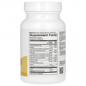 Super Nutrition, полный комплекс витаминов группы B с L-метилфолатом, 60 растительных капсул (Товар снят с продажи) в Москве - eco-herb.ru | фото