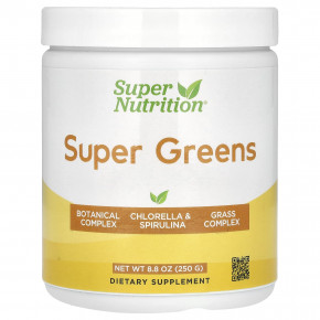 Super Nutrition, Super Greens, смесь зелени, 250 г (8,8 унции) в Москве - eco-herb.ru | фото