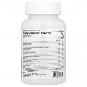 Super Nutrition, Super Immune+, мультивитамины с суперадаптогенами, витаминами C и D, цинком и бета-глюканом, 90 вегетарианских капсул в Москве - eco-herb.ru | фото