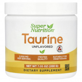 Super Nutrition, таурин, без добавок, 200 г (7,05 унции) в Москве - eco-herb.ru | изображение Super Nutrition, таурин, без добавок, 200 г (7,05 унции) в Москве - eco-herb.ru | фото