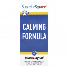 Superior Source, успокаивающая формула, 60 быстрорастворимых таблеток MicroLingual - описание | фото