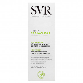 SVR, Hydra Sebiaclear, увлажняющее средство, для кожи, склонной к акне, 40 мл (1,3 жидк. Унции) в Москве - eco-herb.ru | фото