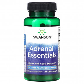 Swanson, Adrenal Essentials, 60 растительных капсул в Москве - eco-herb.ru | фото