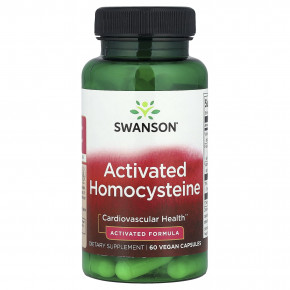 Swanson, Активированный гомоцистеин, 60 веганских капсул - описание | фото