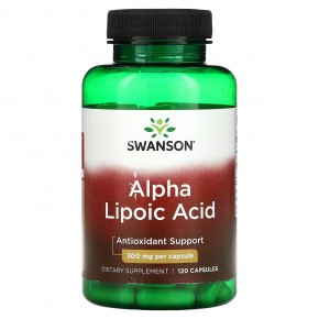 Swanson, Alpha Lipoic Acid, Antioxidant, 300 mg, 120 Capsules - описание