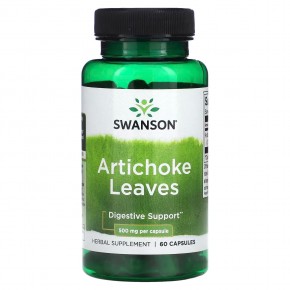 Swanson, Artichoke Leaves, 500 mg, 60 Capsules в Москве - eco-herb.ru | фото