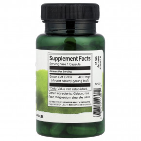 Swanson, Avena Sativa, 400 мг, 60 капсул в Москве - eco-herb.ru | фото