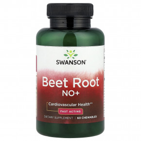 Swanson, Beet Root NO+, 60 Chewables - описание | фото