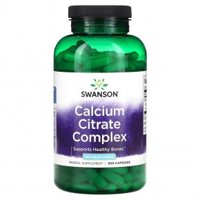 Swanson, Calcium Citrate Complex, 250 mg, 300 Capsules в Москве - eco-herb.ru | фото