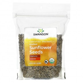 Swanson, Certified Organic Shelled Sunflower Seeds, 1 lb (454 g) в Москве - eco-herb.ru | фото