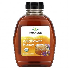 Swanson, Сертифицированный органический мед из полевых цветов, 454 г (16 унций) в Москве - eco-herb.ru | фото