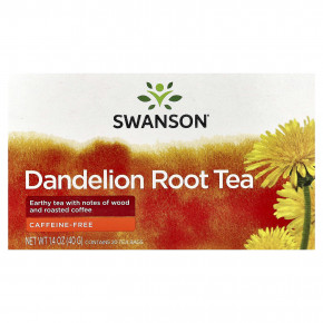 Swanson, Чай из корня одуванчика, без кофеина, 20 чайных пакетиков, 40 г (1,4 унции) (Товар снят с продажи) в Москве - eco-herb.ru | изображение Swanson, Чай из корня одуванчика, без кофеина, 20 чайных пакетиков, 40 г (1,4 унции) (Товар снят с продажи) в Москве - eco-herb.ru | фото