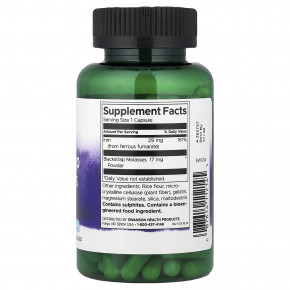 Swanson, черная патока с железом, 120 капсул (Товар снят с продажи) в Москве - eco-herb.ru | фото