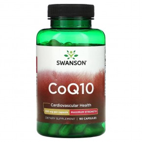 Swanson, CoQ10, 200 mg, 90 Capsules - описание