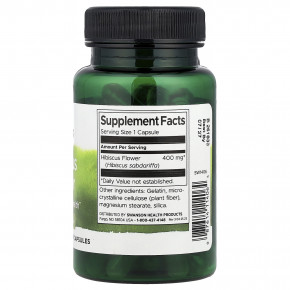 Swanson, Цветок гибискуса, 400 мг, 60 капсул в Москве - eco-herb.ru | изображение Swanson, Цветок гибискуса, 400 мг, 60 капсул в Москве - eco-herb.ru | фото
