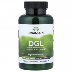 Swanson, DGL, 700 мг, 90 капсул - описание | фото