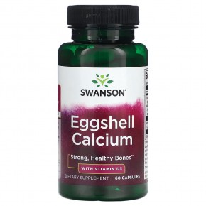 Swanson, Eggshell Calcium with Vitamin D3, 60 Capsules в Москве - eco-herb.ru | фото