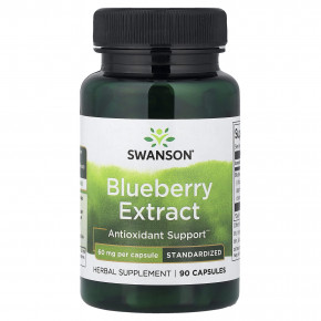 Swanson, экстракт голубики, стандартизованный, 60 мг, 90 капсул в Москве - eco-herb.ru | фото