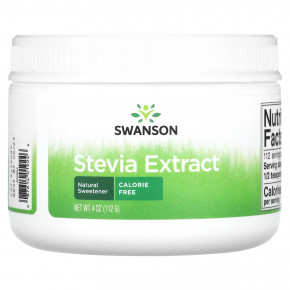 Swanson, Экстракт стевии, 112 г (4 унции) в Москве - eco-herb.ru | фото