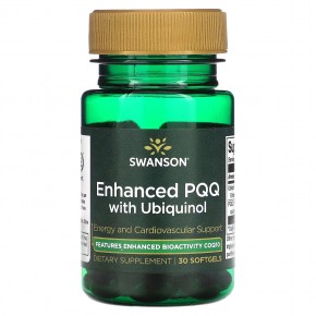 Swanson, Enhanced PQQ with Ubiquinol, 30 Softgels в Москве - eco-herb.ru | фото