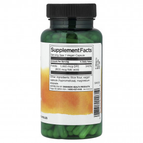 Swanson, фолиевая кислота, 800 мкг, 250 веганских капсул в Москве - eco-herb.ru | изображение Swanson, фолиевая кислота, 800 мкг, 250 веганских капсул в Москве - eco-herb.ru | фото