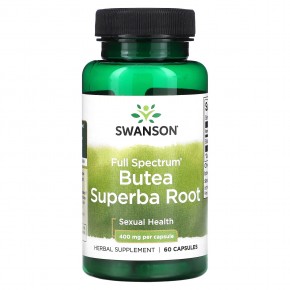 Swanson, Full Spectrum Butea Superba Root, 400 mg, 60 Capsules в Москве - eco-herb.ru | фото