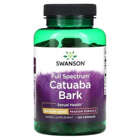 Swanson, Full Spectrum Catuaba Bark, 465 mg, 120 Capsules - описание