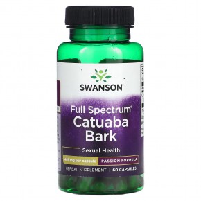 Swanson, Full Spectrum, кора катуабы, 465 мг, 60 капсул - описание