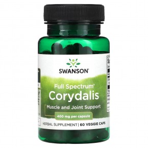 Swanson, Full Spectrum Corydalis, 400 mg, 60 Veggie Caps в Москве - eco-herb.ru | фото