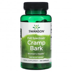 Swanson, Full Spectrum Cramp Bark, 500 mg, 60 Capsule в Москве - eco-herb.ru | фото