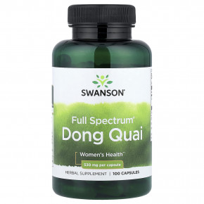 Swanson, Full Spectrum®, дудник китайский, 530 мг, 100 капсул в Москве - eco-herb.ru | фото